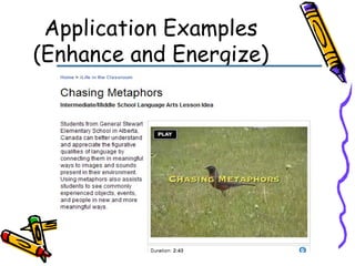 Application Examples (Enhance and Energize) 