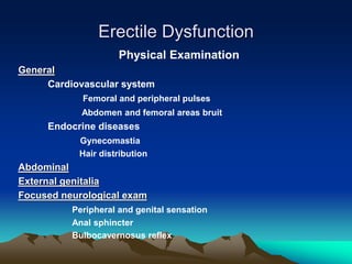 Male sexual dysfunction By Sayed Eleweedy | PPTX