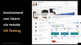 25PUBLIC© 2020 SAP SE or an SAP affiliate company. All rights reserved. ǀ
Involvement
von Usern
via remote
UX Testing
 