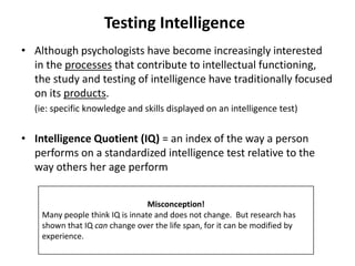 Intelligence and Achievement | PPTX