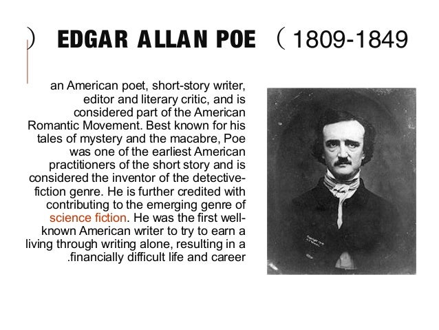 a short biography of edgar allan poe