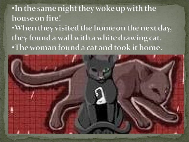 Edgar Allan Poe The Black Cat Edgar allan poe the black cat by mauricio costa | PPT