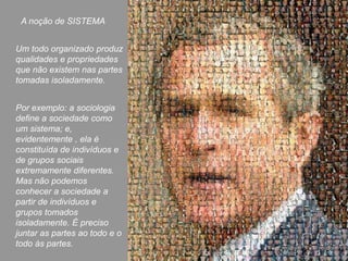 A crise e o surgimento da inseparabilidade na separabilidade. A pesquisa obstinada simples desembocou no complexo.moléculacélulaátomogenequarkgenoma