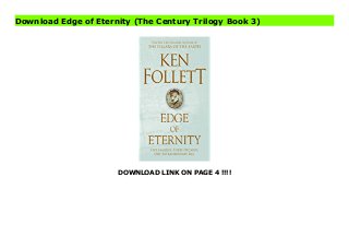 DOWNLOAD LINK ON PAGE 4 !!!!
Download Edge of Eternity (The Century Trilogy Book 3)
Download PDF Edge of Eternity (The Century Trilogy Book 3) Online, Read PDF Edge of Eternity (The Century Trilogy Book 3), Full PDF Edge of Eternity (The Century Trilogy Book 3), All Ebook Edge of Eternity (The Century Trilogy Book 3), PDF and EPUB Edge of Eternity (The Century Trilogy Book 3), PDF ePub Mobi Edge of Eternity (The Century Trilogy Book 3), Reading PDF Edge of Eternity (The Century Trilogy Book 3), Book PDF Edge of Eternity (The Century Trilogy Book 3), Download online Edge of Eternity (The Century Trilogy Book 3), Edge of Eternity (The Century Trilogy Book 3) pdf, pdf Edge of Eternity (The Century Trilogy Book 3), epub Edge of Eternity (The Century Trilogy Book 3), the book Edge of Eternity (The Century Trilogy Book 3), ebook Edge of Eternity (The Century Trilogy Book 3), Edge of Eternity (The Century Trilogy Book 3) E-Books, Online Edge of Eternity (The Century Trilogy Book 3) Book, Edge of Eternity (The Century Trilogy Book 3) Online Read Best Book Online Edge of Eternity (The Century Trilogy Book 3), Download Online Edge of Eternity (The Century Trilogy Book 3) Book, Download Online Edge of Eternity (The Century Trilogy Book 3) E-Books, Download Edge of Eternity (The Century Trilogy Book 3) Online, Download Best Book Edge of Eternity (The Century Trilogy Book 3) Online, Pdf Books Edge of Eternity (The Century Trilogy Book 3), Read Edge of Eternity (The Century Trilogy Book 3) Books Online, Download Edge of Eternity (The Century Trilogy Book 3) Full Collection, Download Edge of Eternity (The Century Trilogy Book 3) Book, Read Edge of Eternity (The Century Trilogy Book 3) Ebook, Edge of Eternity (The Century Trilogy Book 3) PDF Download online, Edge of Eternity (The Century Trilogy Book 3) Ebooks, Edge of Eternity (The Century Trilogy Book 3) pdf Read online, Edge of Eternity (The Century Trilogy Book 3) Best Book, Edge of Eternity (The Century Trilogy Book 3) Popular, Edge of Eternity (The Century Trilogy Book 3) Read, Edge of Eternity (The
Century Trilogy Book 3) Full PDF, Edge of Eternity (The Century Trilogy Book 3) PDF Online, Edge of Eternity (The Century Trilogy Book 3) Books Online, Edge of Eternity (The Century Trilogy Book 3) Ebook, Edge of Eternity (The Century Trilogy Book 3) Book, Edge of Eternity (The Century Trilogy Book 3) Full Popular PDF, PDF Edge of Eternity (The Century Trilogy Book 3) Read Book PDF Edge of Eternity (The Century Trilogy Book 3), Download online PDF Edge of Eternity (The Century Trilogy Book 3), PDF Edge of Eternity (The Century Trilogy Book 3) Popular, PDF Edge of Eternity (The Century Trilogy Book 3) Ebook, Best Book Edge of Eternity (The Century Trilogy Book 3), PDF Edge of Eternity (The Century Trilogy Book 3) Collection, PDF Edge of Eternity (The Century Trilogy Book 3) Full Online, full book Edge of Eternity (The Century Trilogy Book 3), online pdf Edge of Eternity (The Century Trilogy Book 3), PDF Edge of Eternity (The Century Trilogy Book 3) Online, Edge of Eternity (The Century Trilogy Book 3) Online, Read Best Book Online Edge of Eternity (The Century Trilogy Book 3), Download Edge of Eternity (The Century Trilogy Book 3) PDF files
 