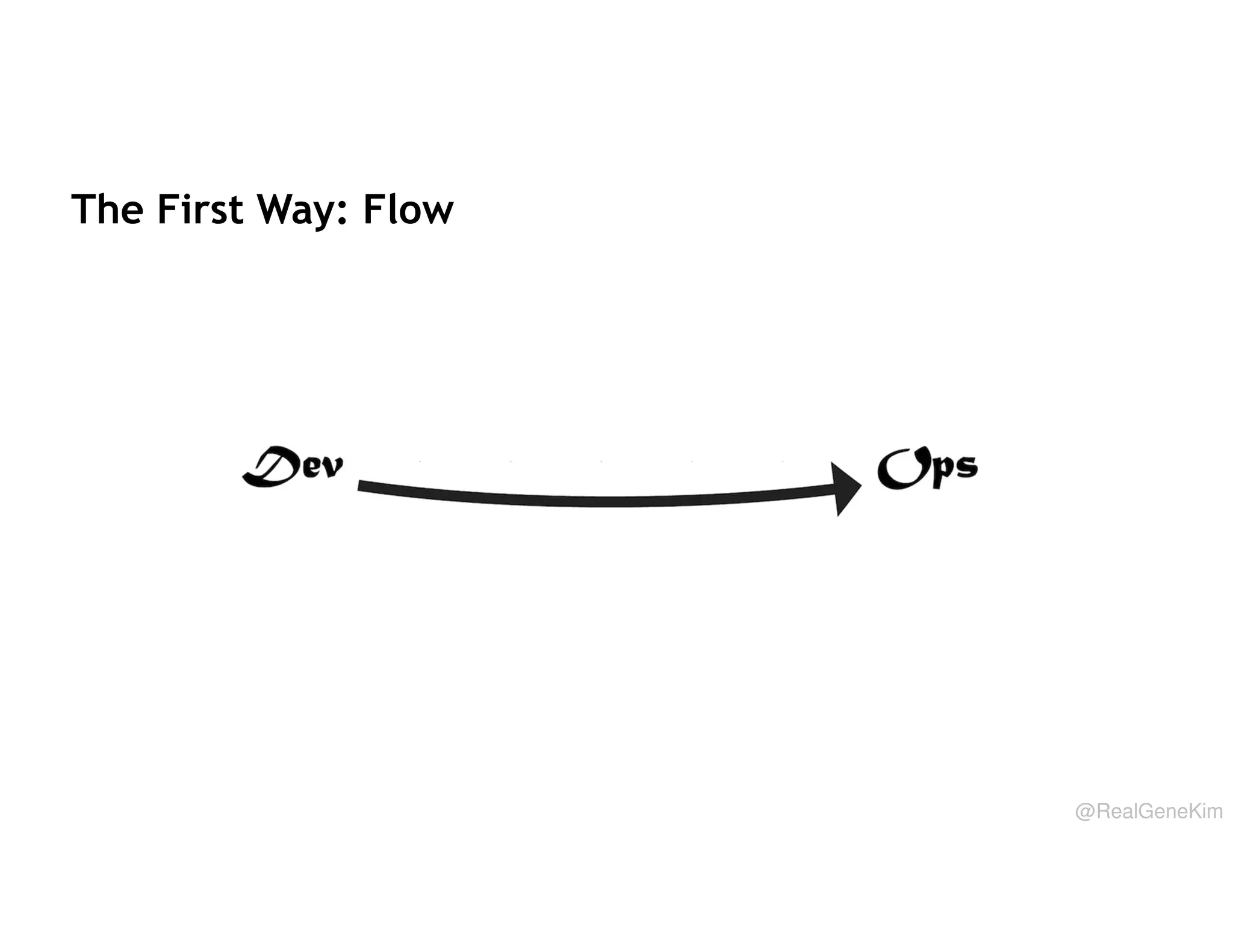 The First Way: Flow

@RealGeneKim

 