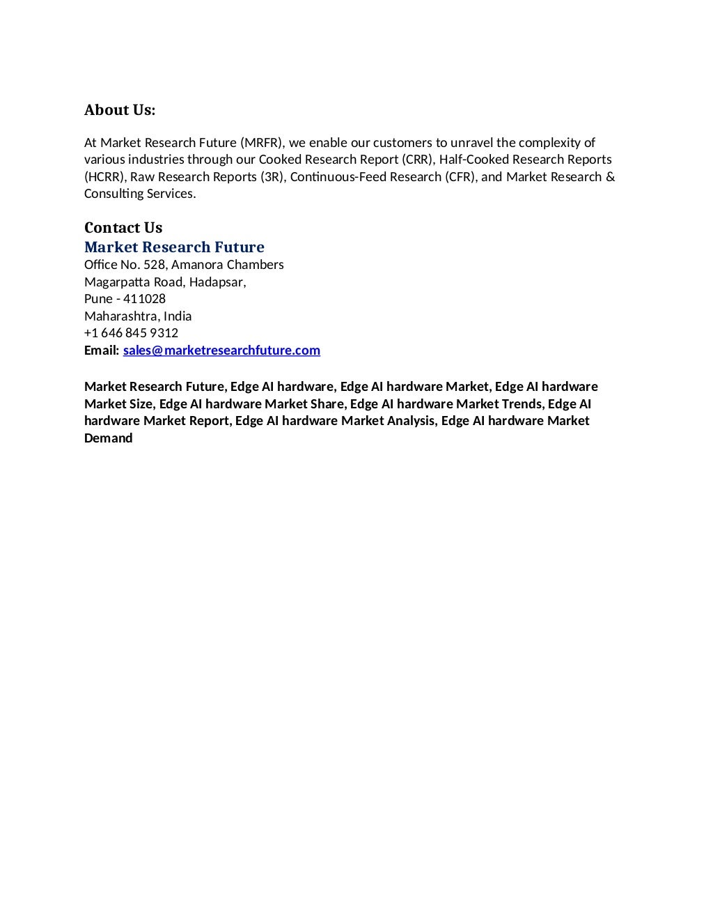 Edge Ai Hardware Market 2021