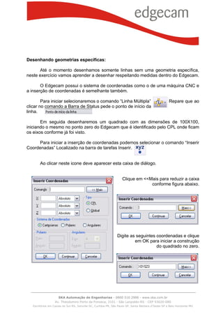 Basic Edgecam Notes Edgecam | PDF