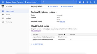 Edge computing na prática com IoT, Machine Learning e Google Cloud | PDF