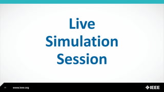 www.ieee.org
Live
Simulation
Session
14
 