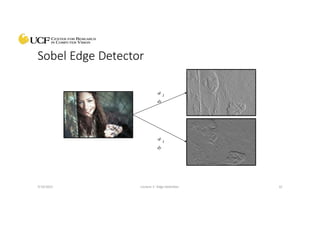 Edge Detection Presentation based on UCF Courses on Computer Vision | PPTX
