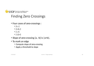 Edge Detection Presentation based on UCF Courses on Computer Vision | PPTX