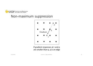 Edge Detection Presentation based on UCF Courses on Computer Vision | PPTX