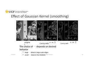 Edge Detection Presentation based on UCF Courses on Computer Vision | PPTX