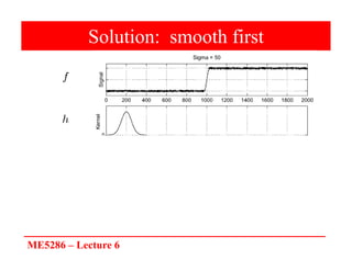 ME5286 – Lecture 6
Solution: smooth first
 