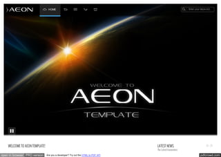 Enter your keyw ord..

HOME

WELCOME TO AEON TEMPLATE!
open in browser PRO version

LATEST NEWS

The Latest Happenings
Are you a developer? Try out the HTML to PDF API

pdfcrowd.com

 