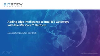 Edge intelligence slide share | PPTX