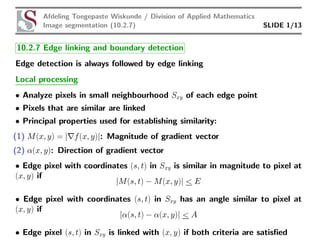 Edge linking hough transform | PPT