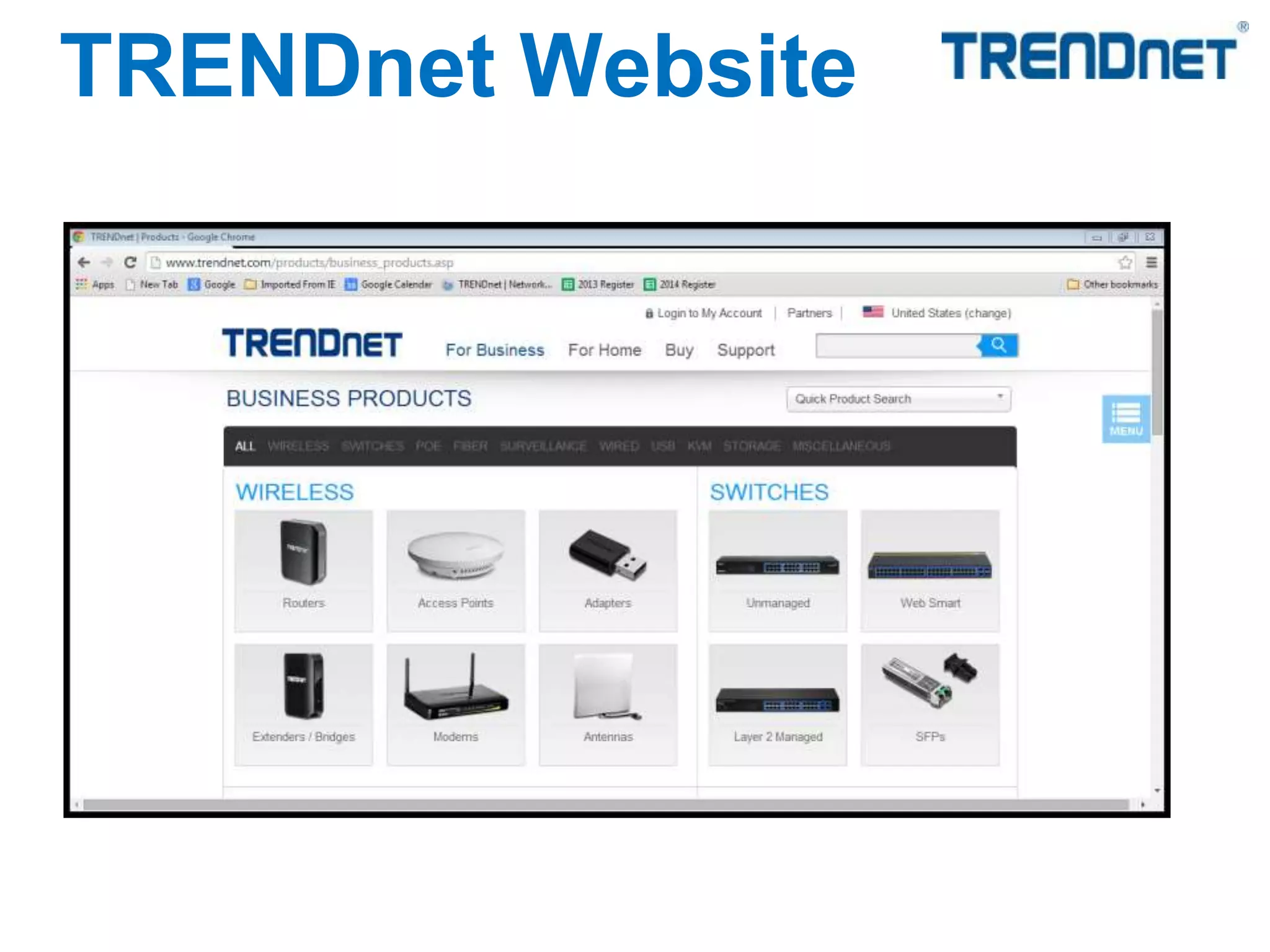 TRENDnet Website
 