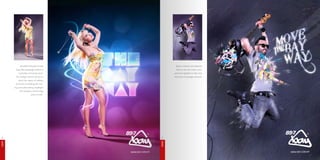 Another artwork for the                Broken shards and splatter
           Live Life campaign which is                effects are the main com-
              currently not being used.              ponents applied to this rock
           The image above serves to                 themed campaign artwork.
             show the types of editing
           involved, including skin ton-
          ing and airbrushing, highlight
              and shadow enhancing
                          and so forth.
EDGE 04




                                           EDGE 05
 