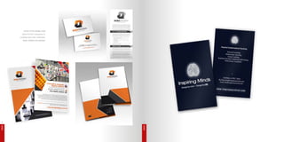 Some of the design work
            done for the company, in-
          cluding news ads, stationery,
             flyers, folders and stickers.
EDGE 12




                                             EDGE 13
 