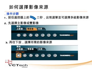 如何選擇影像來源
．操作步驟
1 . 按住遙控器上的　　 二秒，出現選單並可選擇多組影像來源
2. 先選擇主影像或雙影像




3. 再往下按，選擇所需的影像來源
 