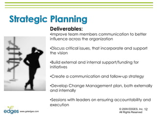 Quality Initiatives & Business Partnerships Improve business results with greater efficiency through people and process© 2009 EDGES, Inc.  All Rights Reserved2www.getedges.com