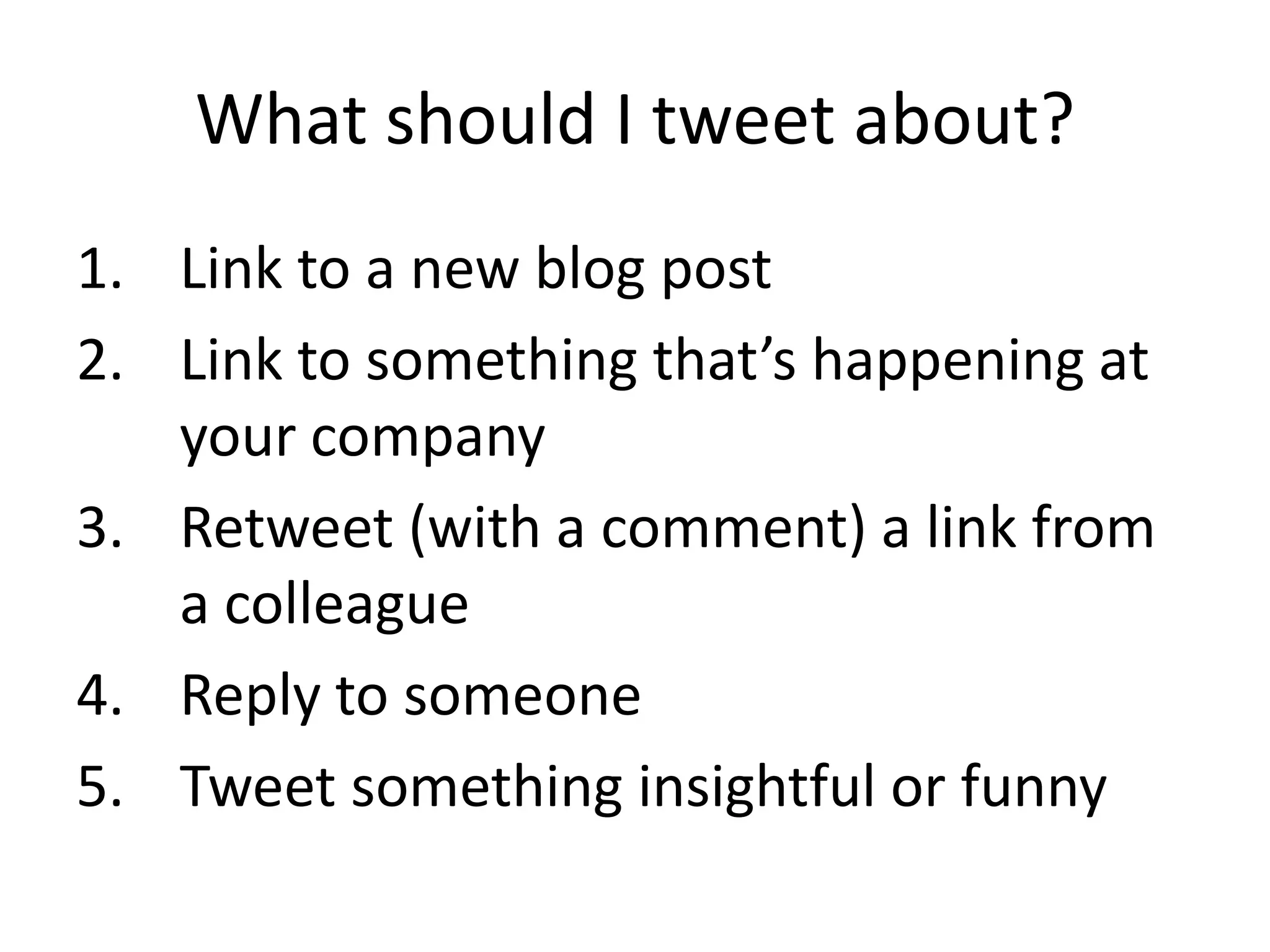 Twitter Presentation for Edge Business Magazine