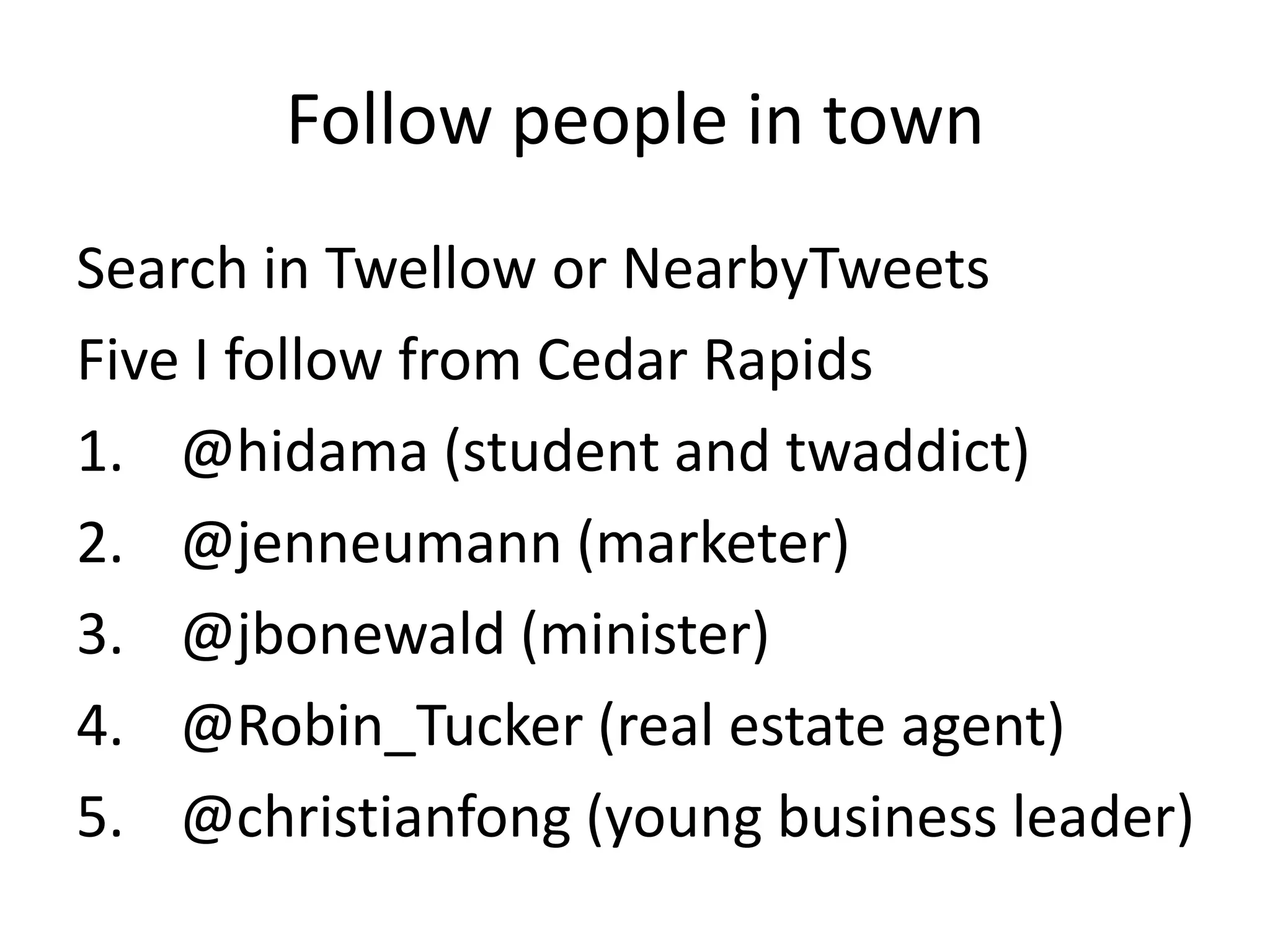 Twitter Presentation for Edge Business Magazine