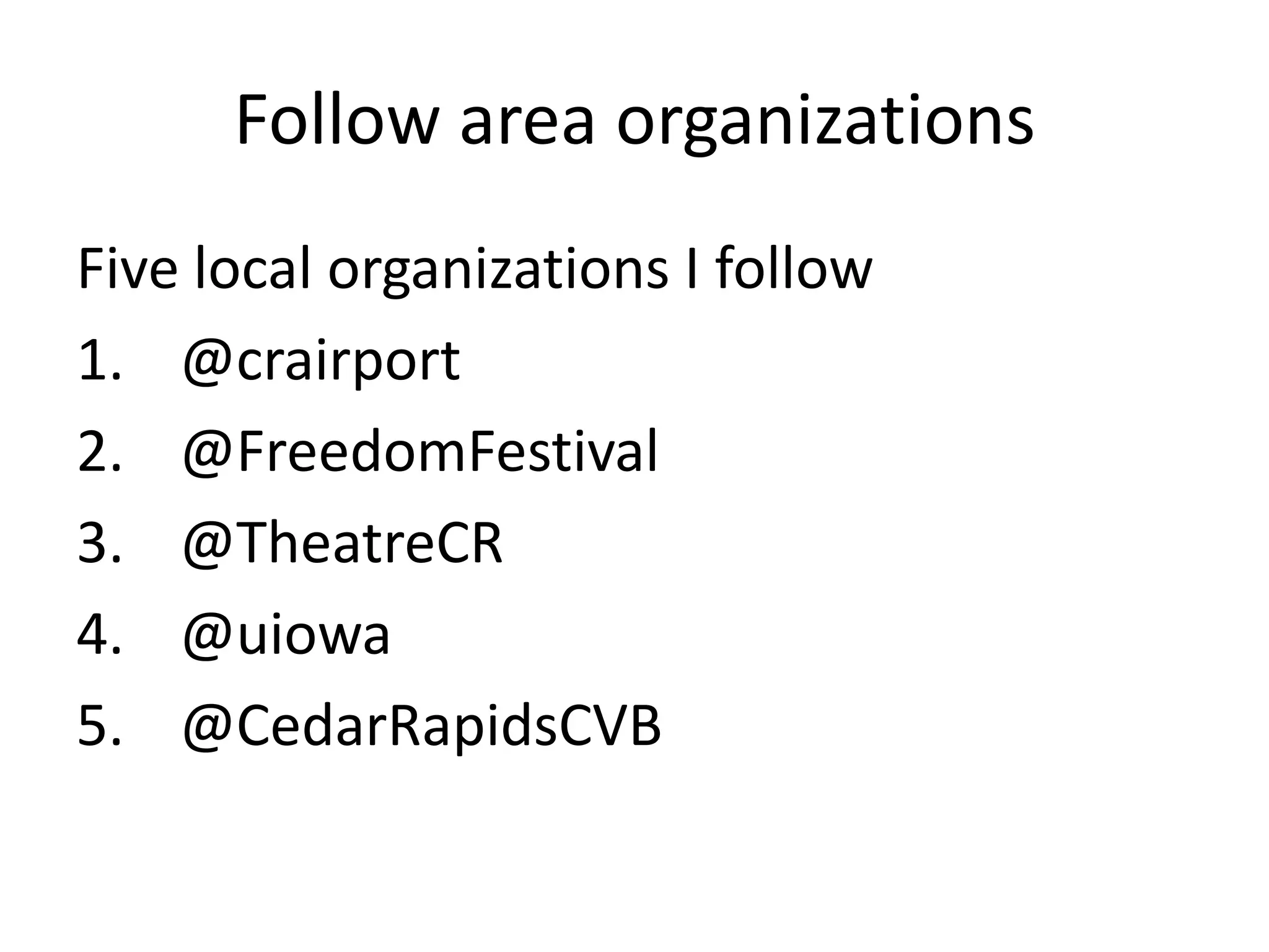 Twitter Presentation for Edge Business Magazine