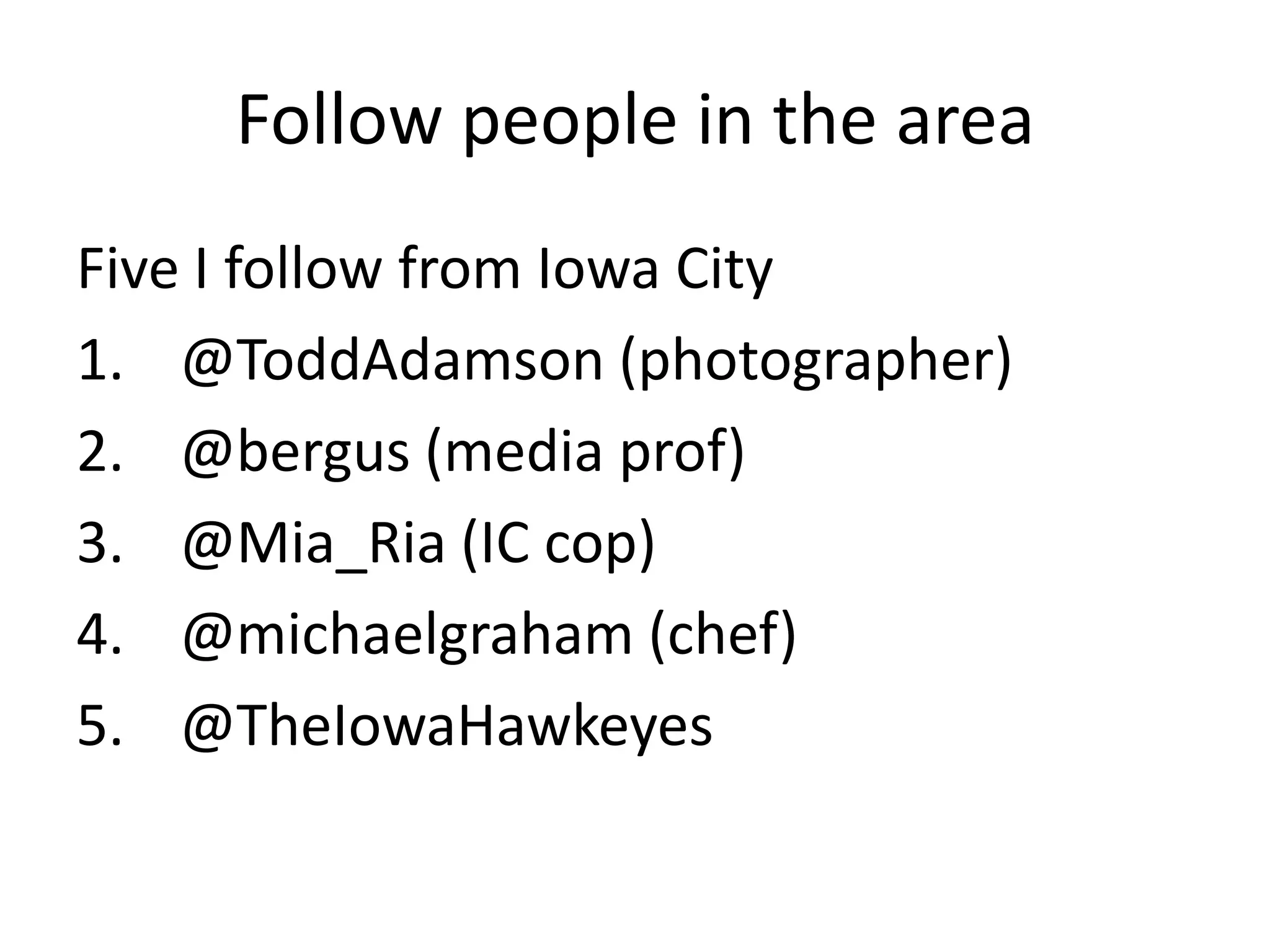 Twitter Presentation for Edge Business Magazine