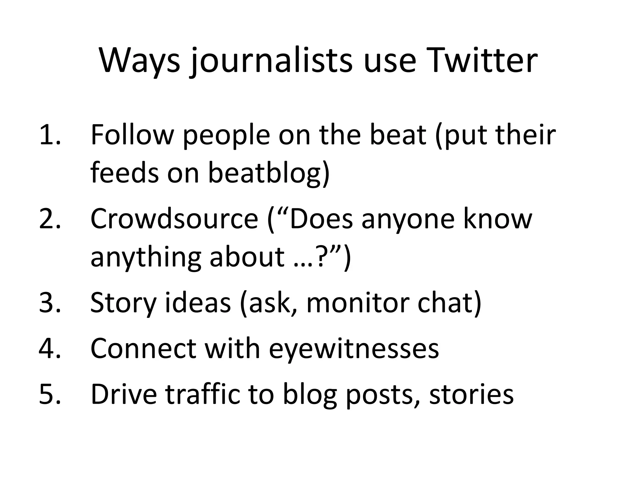 Twitter Presentation for Edge Business Magazine