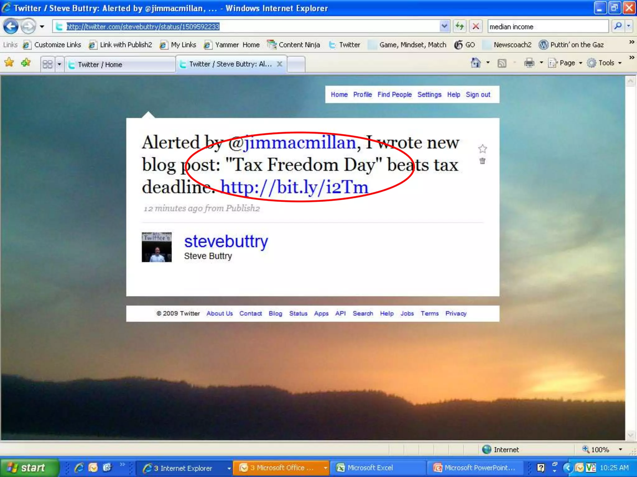Twitter Presentation for Edge Business Magazine