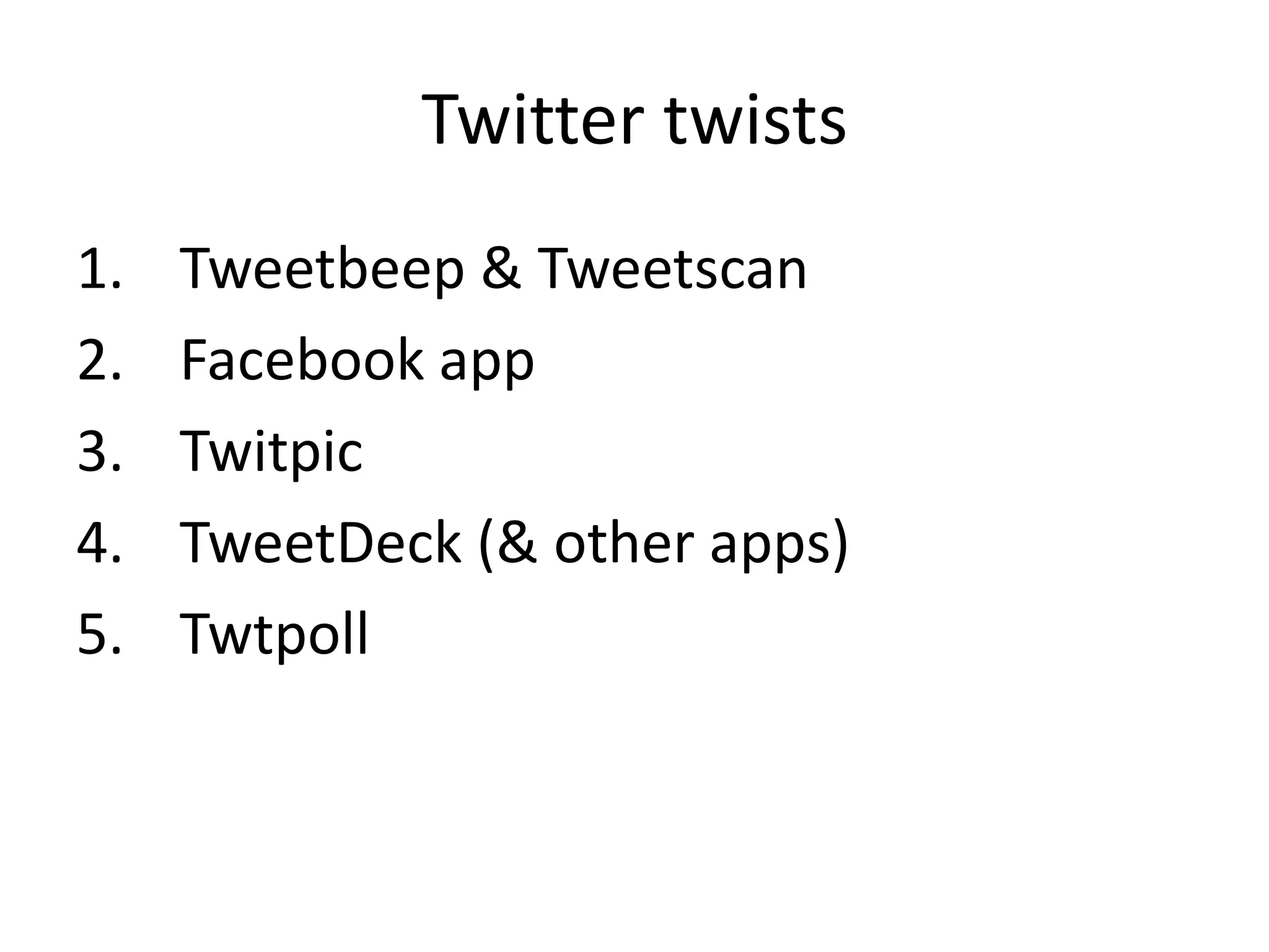 Twitter Presentation for Edge Business Magazine