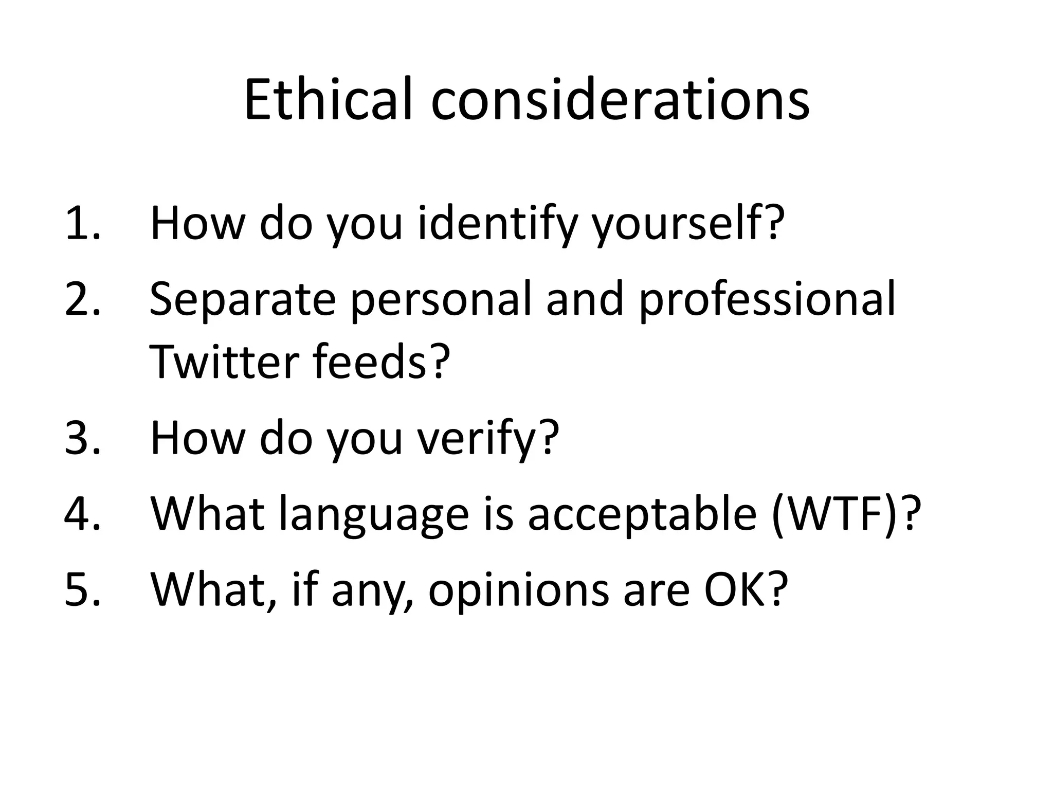 Twitter Presentation for Edge Business Magazine