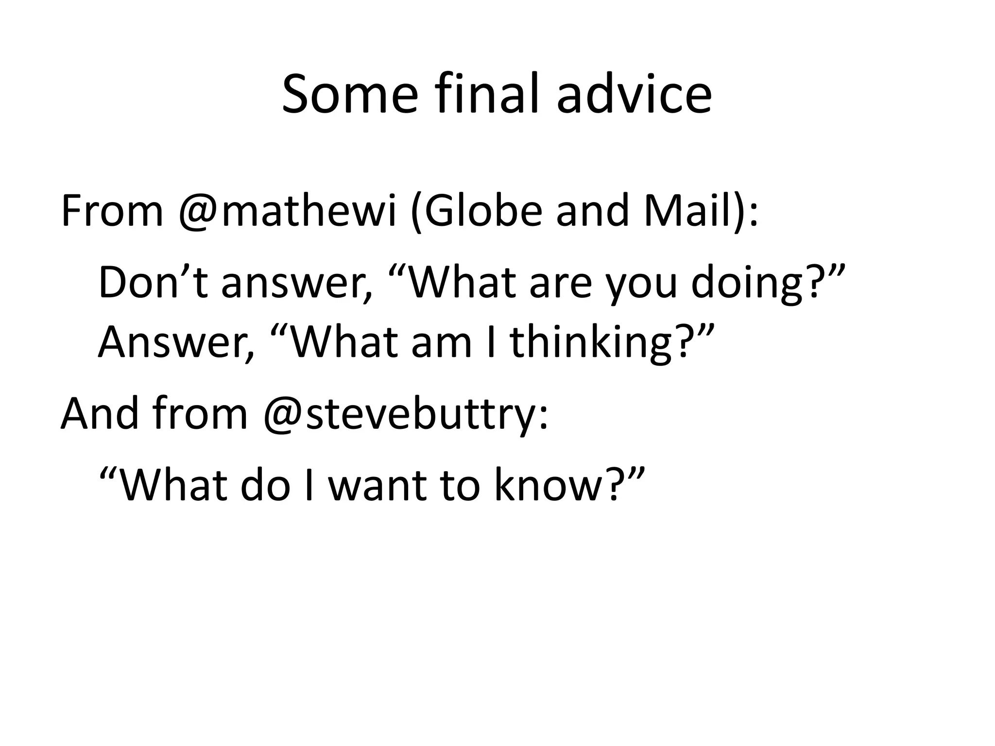 Twitter Presentation for Edge Business Magazine