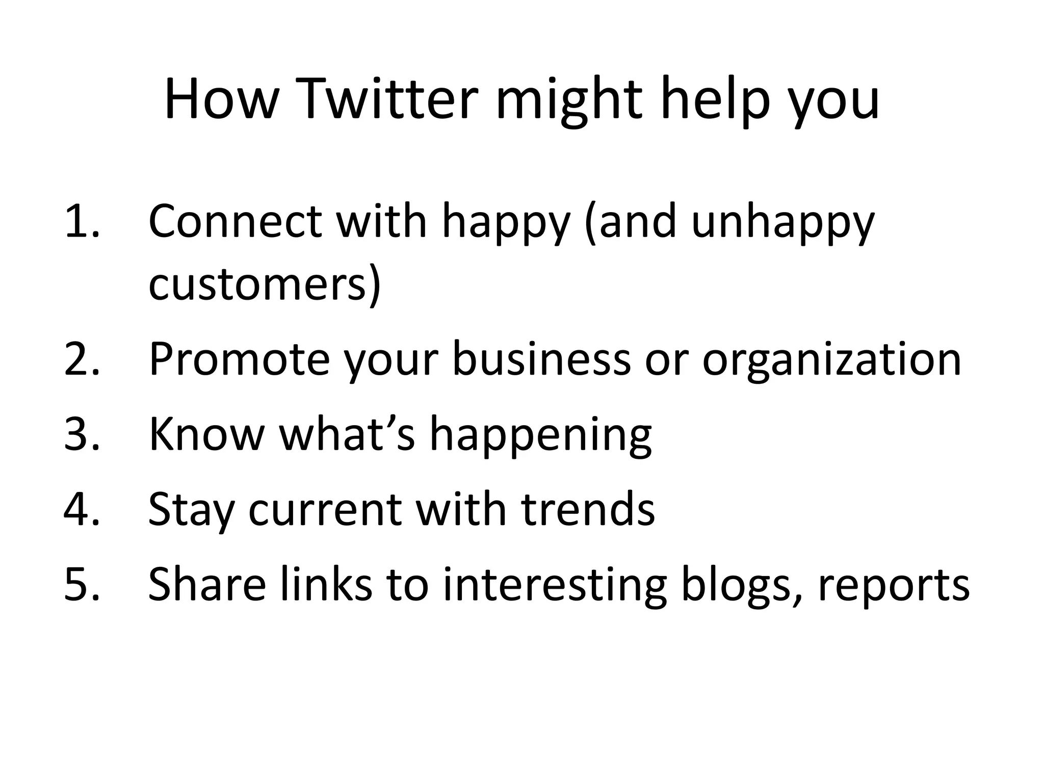 Twitter Presentation for Edge Business Magazine