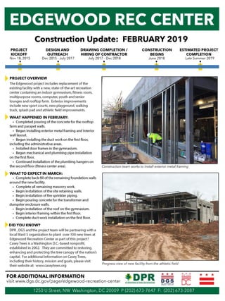 Edgewood feb 2019 construction update