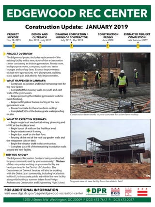 Edgewood jan 2019 construction update