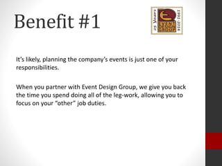 Event Design Group Highlights | PPTX