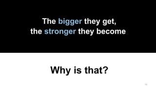 1313
The bigger they get,
the stronger they become
Why is that?
 