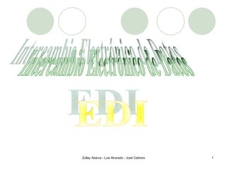 EDI Intercambio Electrónico de Datos  