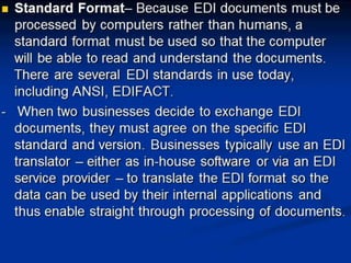 EDI(ELECTRONIC DATA INTERCHANGE)