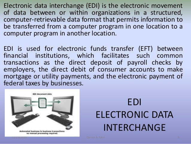 electronic data interchange essay Free essay: electronic data interchange one of the more commonly accepted definitions of electronic data interchange, or edi, has been the. electronic data interchange essay Free essay: electronic data interchange one of the more commonly accepted definitions of electronic data interchange, or edi, has been the.