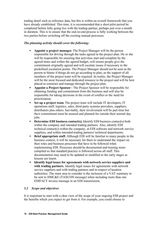 Edi Best Practice | PDF