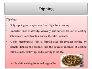 Edible film and coating from plant origin protein | PPTX