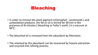 Edible oil processing | PPTX