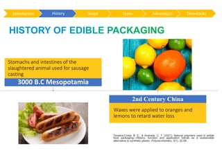 Edible Food Packaging | PPTX