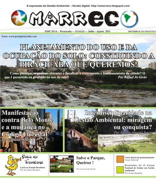 O Marreco - A expressão da Gestão Ambiental - Edição Julho-Agosto 2011