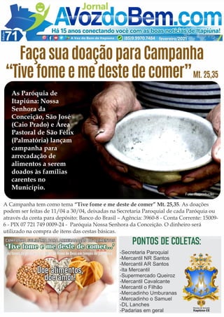 Edição 71 do jornal avozdobem.com de Itapiúna
