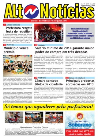 Jornal AltoNoticias edição dezembro/2013